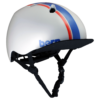 Bern Nino DVRT Youth Helmet – Satin White Racing Stripe