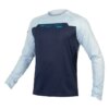 Endura MT500 Burner Long Sleeve MTB Jersey in Ink Blue