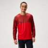 Endura CORE Printed Long Sleeve Jersey in Flame Red