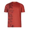 Endura BOTANIC LTD Printed Short Sleeve Jersey in Brick Red