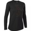 Fox Racing Women’s Ranger Dr Long Sleeve Jersey in Black