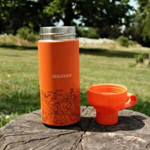 Sealskinz x Ocean Bottle – Sun Orange (1 Litre)