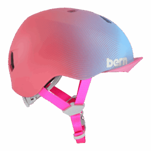Bern Nina DVRT Kids Bike Helmet - Matte Sunset Gradient