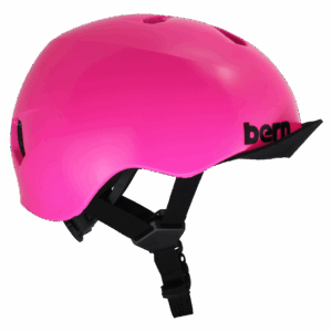 Bern Nina DVRT Youth Helmet - Satin Hot Pink