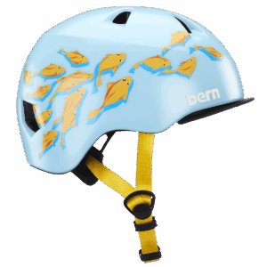 Bern Tigre Youth Helmet - Satin Blue Goldfish