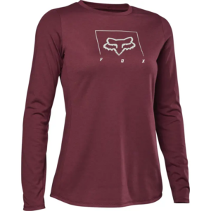 Fox Racing Ranger Dr Mid Women's Long Sleeve Jersey in Maroon
