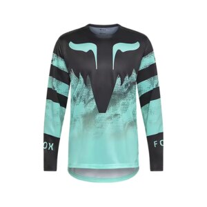 Fox Racing Ranger Kairos Long Sleeve Jersey in Turquoise