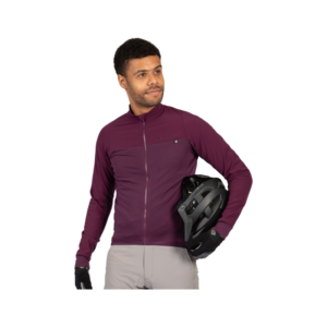 Endura GV500 Long Sleeve Jersey in Aubergine