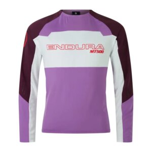 Endura MT500 Burner Lite Long Sleeve Jersey in Thistle