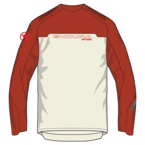 Endura MT500 Burner Long Sleeve Jersey in Brick Red