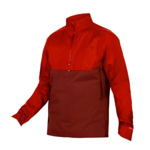 Endura MT500 Lite Pullover Waterproof Jacket in Brick Red