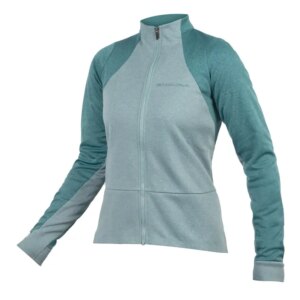 Endura Women's GV500 Long Sleeve Gravel Jersey in Spruce Green