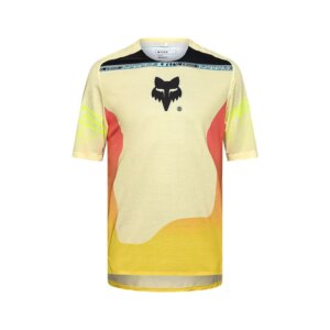 Fox Racing Flexair Elevated Future Short Sleeve Jersey in Lemonade