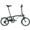 Brompton C Line 12-Speed Folding Bike 2026 in Matt Black