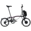 Brompton Electric C Line 4-Speed Folding Bike 2025 in Amethyst Lacquer