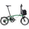 Brompton Electric P Line 4-Speed Folding Bike 2026 in Palm Green