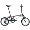 Brompton P Line 4-Speed Folding Bike 2026 in Amethyst Lacquer