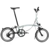 Brompton P Line Explore 12-Speed Folding Bike 2026 in Lunar Ice