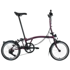 Brompton P Line Explore 12-Speed Folding Bike 2026 in Amethyst Lacquer