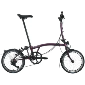 Brompton C Line 12-Speed Folding Bike 2026 in Amethyst Lacquer