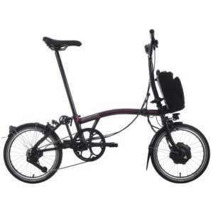 Brompton Electric C Line 4-Speed Folding Bike 2025 in Amethyst Lacquer