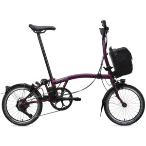 Brompton Electric C Line 4-Speed Folding Bike 2026 in Amethyst Lacquer