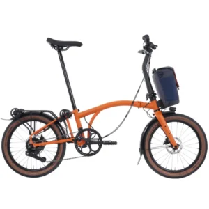 Brompton Electric G Line with Roller Frame 4 Speed Folding Bike 2026 in Adventure Orange