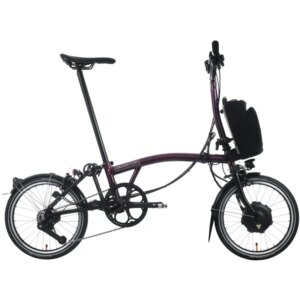 Brompton Electric P Line 4-Speed Folding Bike 2025 in Amethyst Lacquer