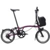 Brompton Electric P Line 4-Speed Folding Bike 2026 in Amethyst Lacquer