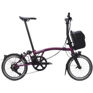 Brompton Electric P Line 4-Speed Folding Bike 2026 in Amethyst Lacquer