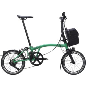 Brompton Electric P Line 4-Speed Folding Bike 2026 in Palm Green