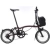 Brompton Electric P Line 4-Speed Folding Bike 2026 in Red Plum