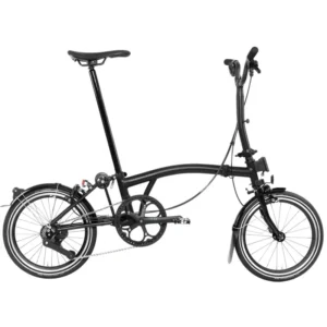 Brompton P Line Explore 12-Speed Folding Bike 2026 in Midnight Black