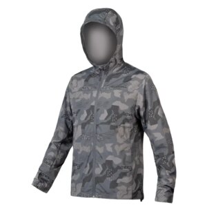 Endura Hummvee Windproof MTB Shell Jacket in Grey Camo