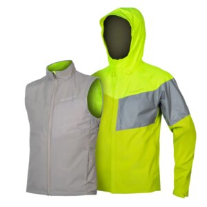 Endura Urban Luminite 3 In 1 Jacket II in Hi-Viz Yellow