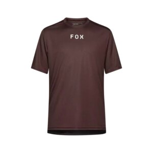 Fox Racing Ranger Short Sleeve Wordmark Jersey in Cocoa Brown