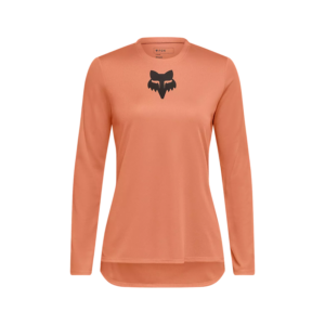 Fox Racing Women's Ranger Fox Head Long Sleeve Jersey in Coral
