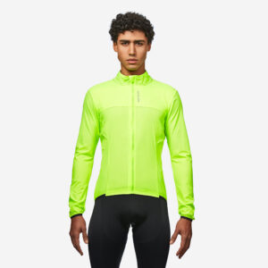 Men's Long-sleeved Ultra-light Road Cycling Windbreaker Racer - Yellow