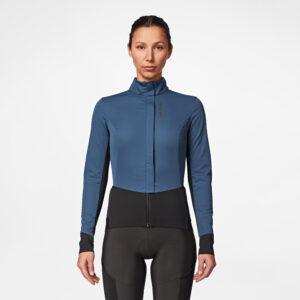 Women's Road Cycling Winter Jacket Rcr-blue