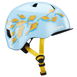 Bern Tigre Youth Helmet - Satin Blue Goldfish