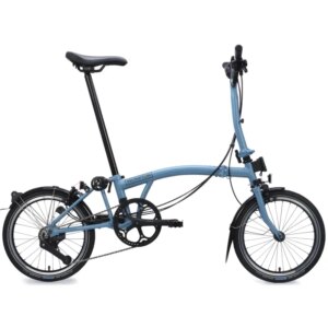 Brompton C Line 12-Speed Folding Bike 2027 in Cloud Metallic