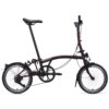 Brompton C Line 4-Speed Folding Bike 2027 in Red Plum