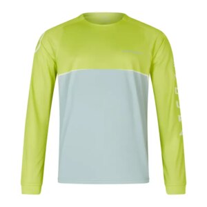 Endura CORE Printed Long Sleeve Jersey in Lime Green