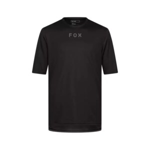 Fox Ranger Wordmark Short Sleeve Jersey in Black