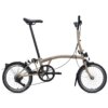 Brompton C Line 4-Speed Folding Bike 2026 in Dune Sand