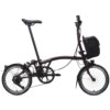 Brompton Electric C Line 4-Speed Folding Bike 2026 in Red Plum