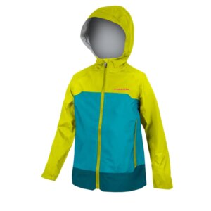 Endura Kids MT500 JR Waterproof Jacket in Lime Green