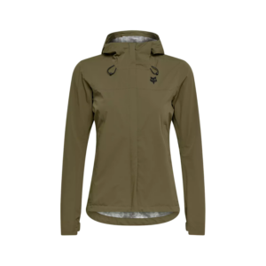 Fox Racing Women's 2.5-Layer Ranger Water Jacket in Olive Green
