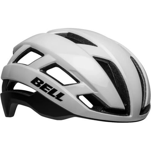 Bell Falcon XR LED Road and Gravel Helmet in White/Black