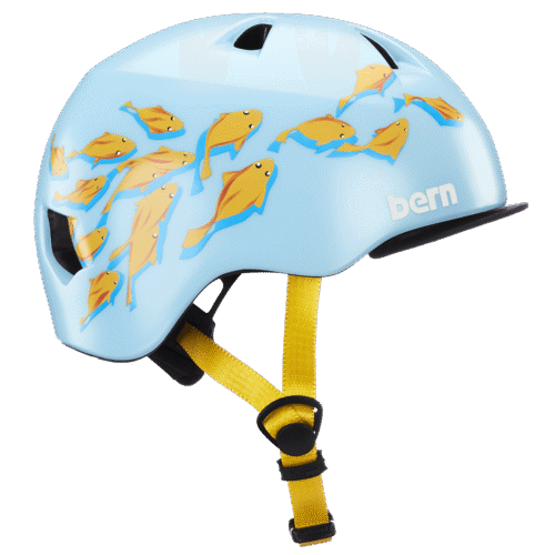 Bern Tigre Youth Helmet – Satin Blue Goldfish
